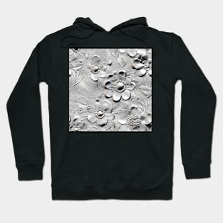 Silver Floral Bliss Hoodie